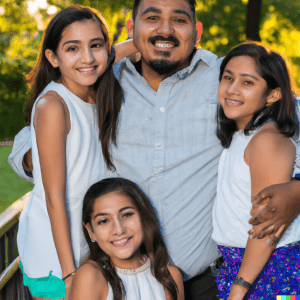 familia-de-hispanos-en-texas